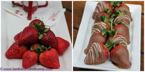 Strawberries and real Belgian chocolate