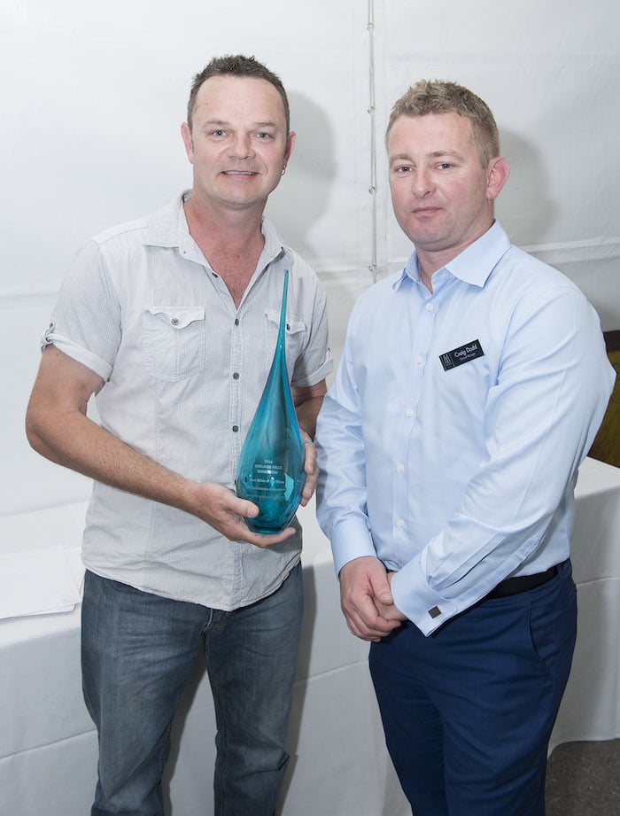 Winner -  Kym Schroeter, White Winemaker from Penfold’s , Craig Dodd Mount Lofty House