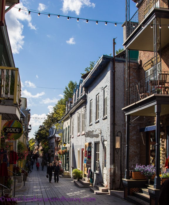 No, not a European street, this is Quebec City