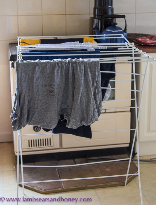 Drying the washing  In My Kitchen August 2015