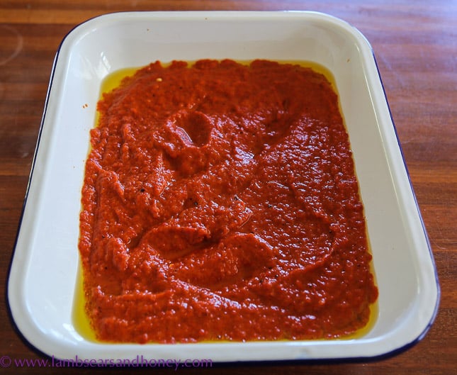 pureed turkish red pepper paste