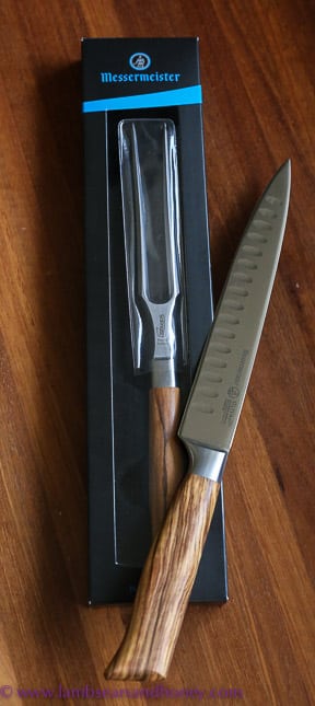 in my kitchen is this handsome messermeister Oliva carving set