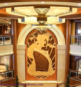 Marquetry on Cunard's queen elizabeth