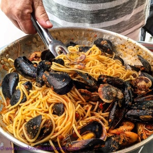 monterosso pasta with mussels