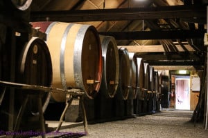 Wine barrels at Rockford Wines, Adelaide - great wine capitals