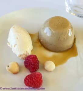 coffee panna cotta onboard the indian pacific