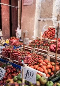tomatoes at Capo Market, StrEat Palermo