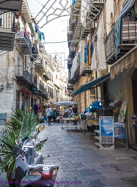 street, with vespa, StrEat Palermo