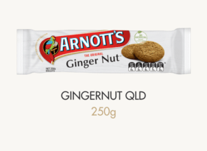 ginger nut biscuits from Qld