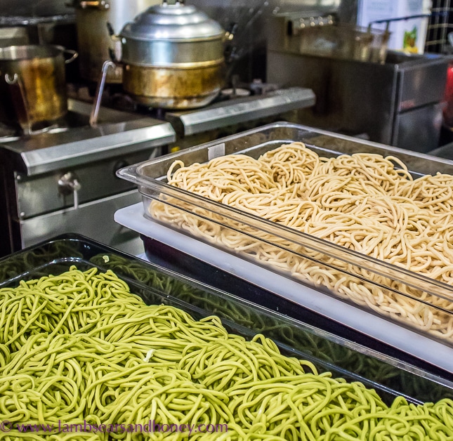 Handmade noodles - the freshly made noodles