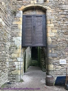 bolton castle passageway and gate