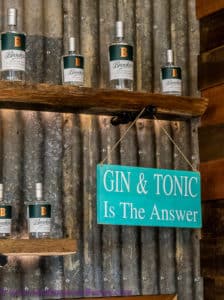 Gin sign at Cape Byron Distillery,