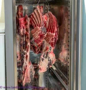 dry-aging meat at L'Italy