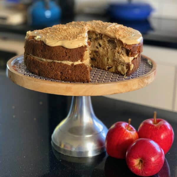 apple cake and apples