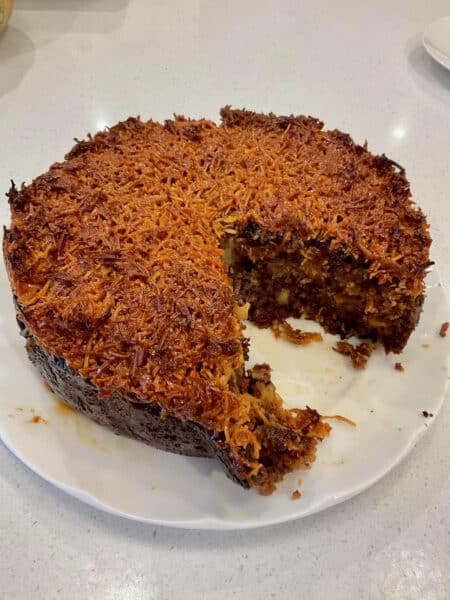 cake with crunchy topping, Italian month
